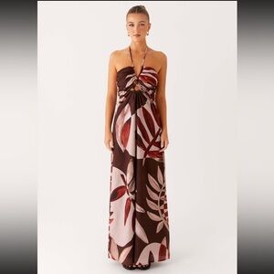 NWT Peppermayo Linen Maxi Dress